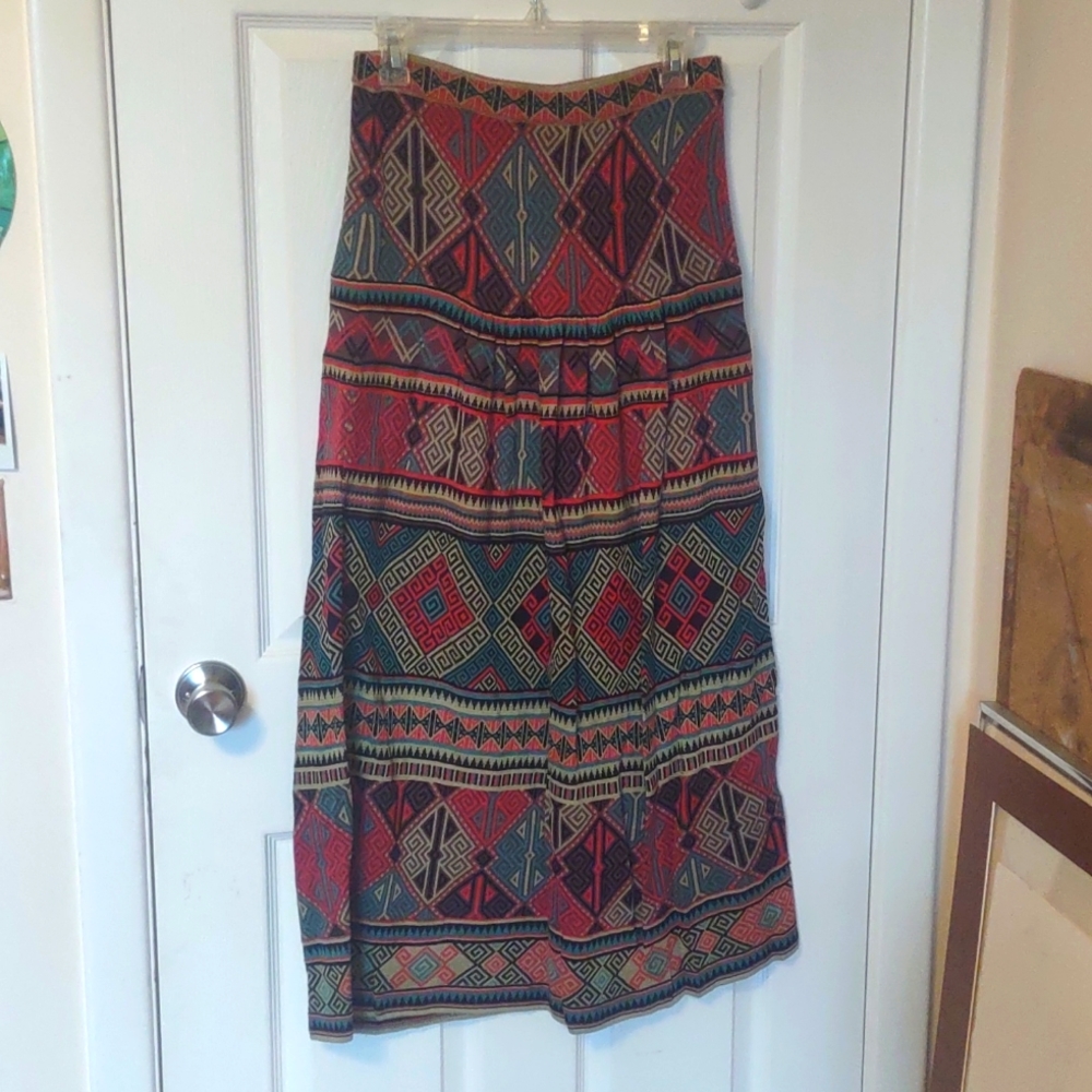 Peruvian connection pima cotton maxi skirt